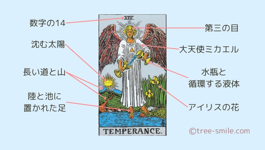 タロットの樹 大アルカナ 節制 TEMPERANCE 笑顔の樹